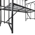 Miniatyrbillede 7 af 8: Havebænk, 115x50x203 cm, Sort
