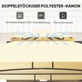 Pikkukuva 4 / 9: Grillipaviljonki, LED-valoilla, 240x150x258 cm, Beige