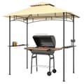 Pikkukuva 1 / 9: Grillipaviljonki, LED-valoilla, 240x150x258 cm, Beige