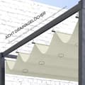 Miniatyrbillede 5 af 9: Udskiftning af baldakin, 2.85x2 m, Creme Hvid