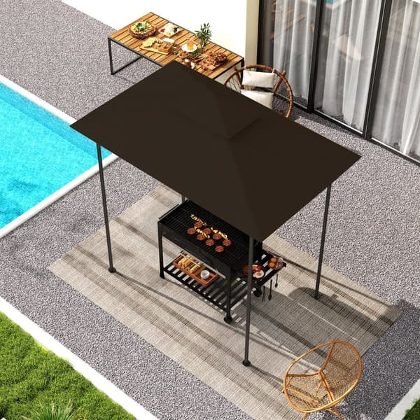 Ersättningstak för Grillpaviljong, 1.5x2.4 m, Kaffe