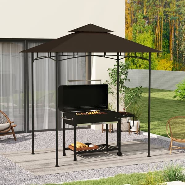 Ersättningstak för Grillpaviljong, 1.5x2.4 m, Kaffe