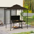 Miniatyrbild 9 av 9: Ersättningstak för Grillpaviljong, 1.5x2.4 m, Kaffe
