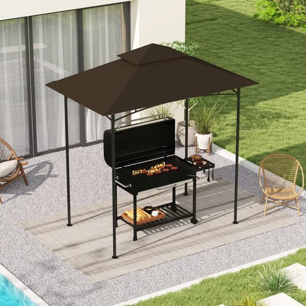 Ersättningstak för Grillpaviljong, 1.5x2.4 m, Kaffe