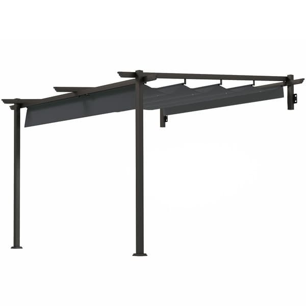 Pergola, terassikatos, 297x297 cm, tummanharmaa