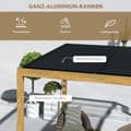 Pikkukuva 5 / 9: Pergola, 297x297 cm, Musta ja luonnonväri puu