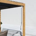 Pikkukuva 8 / 9: Pergola, 297x297 cm, Musta ja luonnonväri puu