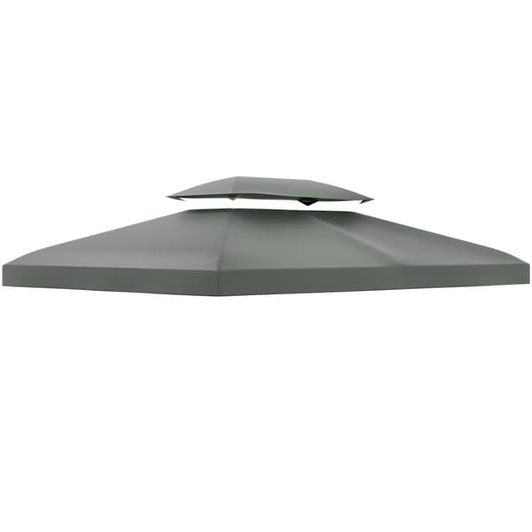 Korvaava katto paviljonkiin, 4x3 m, tummanharmaa