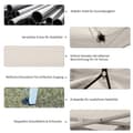 Miniatyrbillede 7 af 9: Foldbart Pavillon, 2.97x2.97x2.55m, Beige