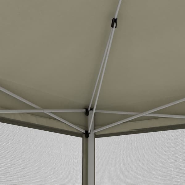 Foldbart Pavillon, 2.97x2.97x2.55m, Beige