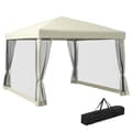 Miniatyrbillede 1 af 9: Foldbart Pavillon, 2.97x2.97x2.55m, Beige