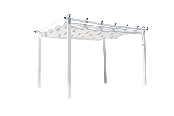 FURNLUX UDENDØRS PERGOLA LAZIO HVID 395CM