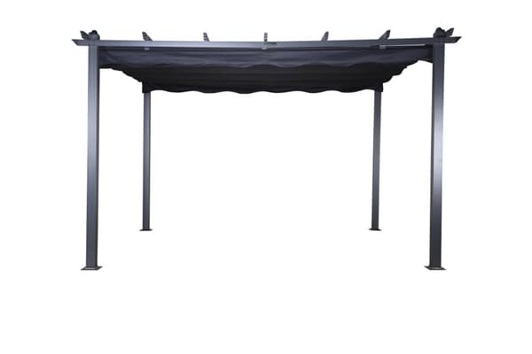 FURNLUX UTOMHUS PERGOLA LAZIO SVART 395CM