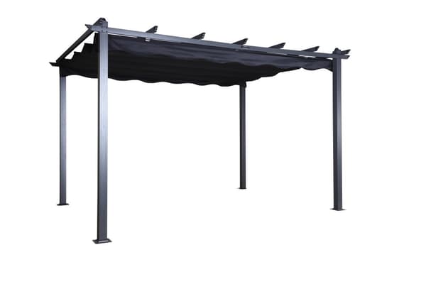 FURNLUX UTOMHUS PERGOLA LAZIO SVART 395CM