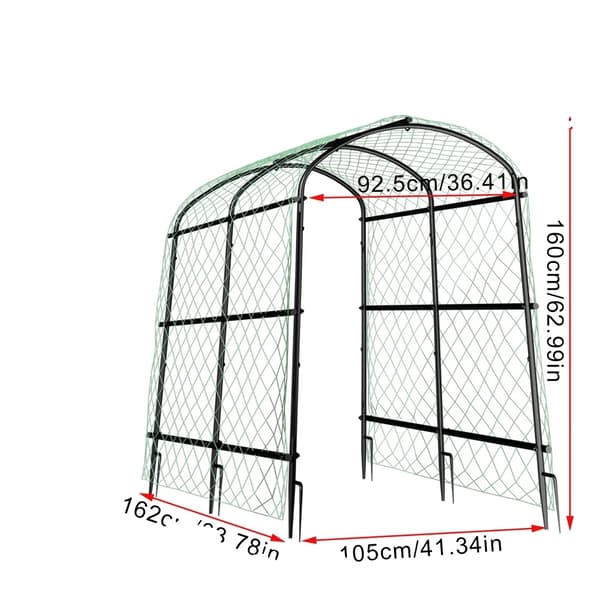 Havekonstruktion, U-ramme design, understøtter op til 150 kg,160 cm