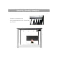 Miniatyrbild 4 av 6: Outsunny Pergola Paviljong Terrass tak med glidande tak, trädgård, aluminium, kolgrå + mörkgrå, 3x3x2,23m