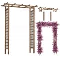 Miniatyrbild 1 av 2: Enkel träpergola 153x200 cm Frezja