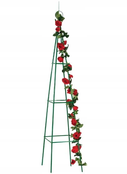 Klätterväxtstöd 40x200cm Metallträdgårdsstativ grönt