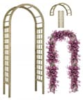 Miniatyrbillede 1 af 2: Træhavepergola Rose 90x220 cm