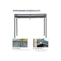 Miniatyrbild 5 av 6: Outsunny Pergola Paviljong Terrassetak med skjutbart tak 298 x 213 x 221 cm, grå