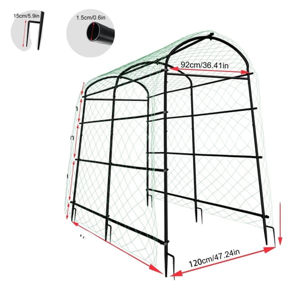 Havekonstruktion, U-ramme design, Maksimal belastning 150 kg,222 cm høj