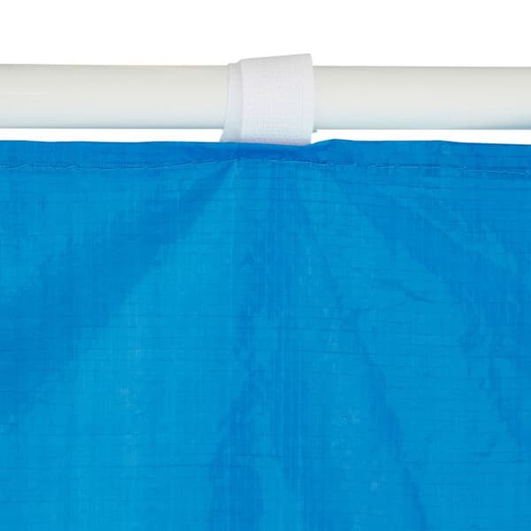 Relaxdays sidovägg för paviljong, set med 2, panel för paviljong 3x2 m, vattentät, utan fönster, plast, blå