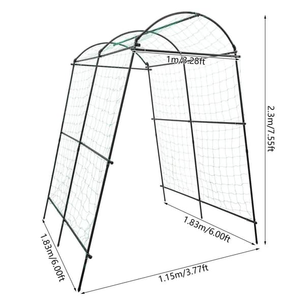 Metal Bue Stabil Trellis, Justerbar Bredde, Holdbart Q195 Stål, Maksimal Belastning Kapacitet 35 kg,sort