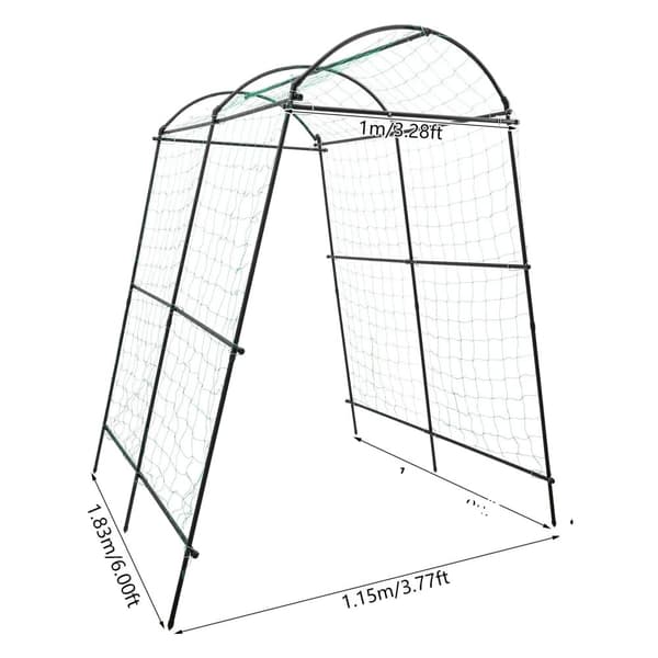 Metal Bue Stabil Trellis, Justerbar Bredde, Holdbart Q195 Stål, Maksimal Belastning Kapacitet 35 kg,sort