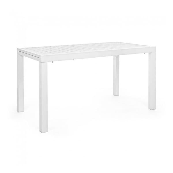FÄLLBART HILDE BORD 140/210X77CM VIT FÖR UTE- INOMHUS I TRÄDGÅRDEN