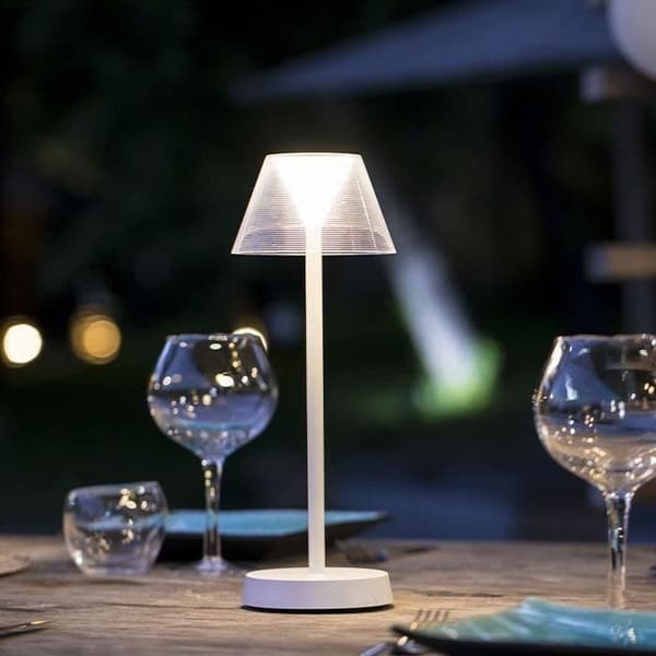 Trådlampa - LUMISKY - BEVERLY WHITE - H34 cm - Varm vit LED
