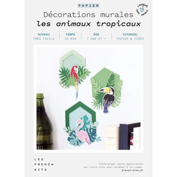 Franska Kits - Tropiska djur - inramning