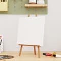 Miniatyrbild 1 av 2: Sträckt canvasduk 12 st vit tyg och massiv furu