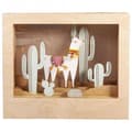 Miniatyrbild 3 av 4: Dekorativt träinramning med 3D-mönster - 24 x 20 x 6,9 cm - Lama