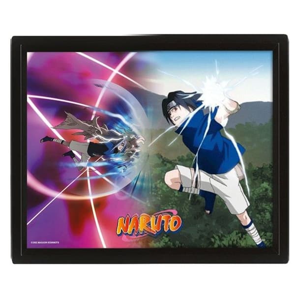 Cadre Naruto Effet Animé 3D - En Sammanstötning av Kraft