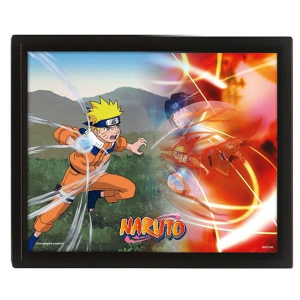 Cadre Naruto Effet Animé 3D - En Sammanstötning av Kraft