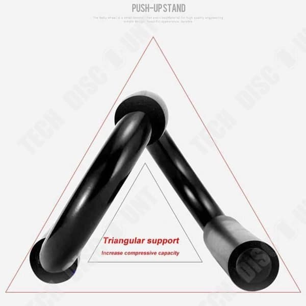 TD® 1 Par Foam Grips Träning Sport Muskel Kropp S Form Hem Pull Up Träningsgymnastik - Modell: Svart -