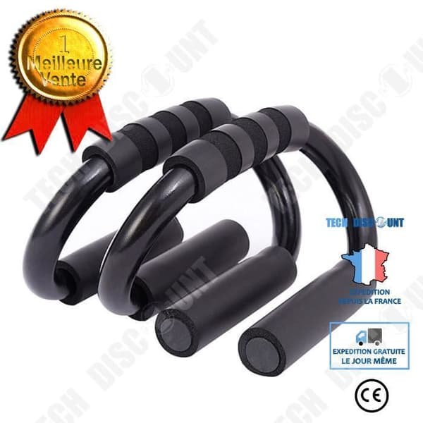 TD® 1 Par Foam Grips Träning Sport Muskel Kropp S Form Hem Pull Up Träningsgymnastik - Modell: Svart -