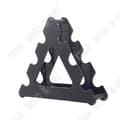 Miniatyrbild 4 av 5: Ställ för Hantlar 3 Nivåer - Tech Discount - Stöd 13 kg - Hållbart Material - Svart