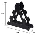 Miniatyrbild 2 av 5: Ställ för Hantlar 3 Nivåer - Tech Discount - Stöd 13 kg - Hållbart Material - Svart