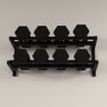 Miniatyrbillede 9 af 9: Dumbbell Rack, 98x40x35 cm, Sort