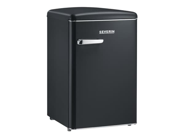 SEVERIN Retro RKS 8832 - Kylskåp med frysfack - bordsmodell - bredd: 55 cm - djup: 61.5 cm - höjd: 89.5 cm - 108 liter - Klass D - svart