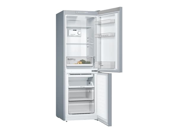 Bosch Serie 2 KGN33NLEB, 282 L, SN-T, 11 kg/24h, E, Tuoreosasto, Ruostumaton teräs Ruostumaton teräs