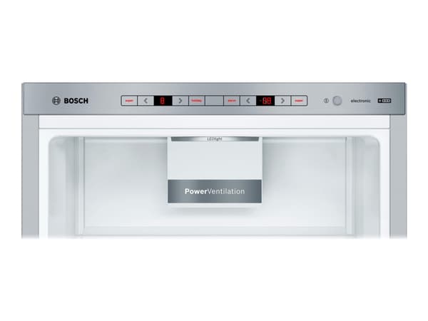 Bosch Serie | 6 KGE39AICA - Kylskåp/frys - bottenfrysskåp - bredd: 60 cm - djup: 65 cm - höjd: 201 cm - 343 liter - Klass C - rostfritt stål