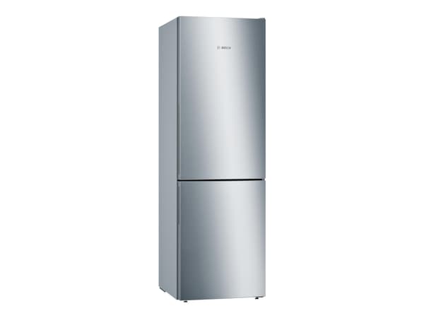 Bosch Serie | 6 KGE36AICA - Kylskåp/frys - bottenfrysskåp - bredd: 60 cm - djup: 65 cm - höjd: 186 cm - 308 liter - Klass C - rostfritt stål Rostfritt stål