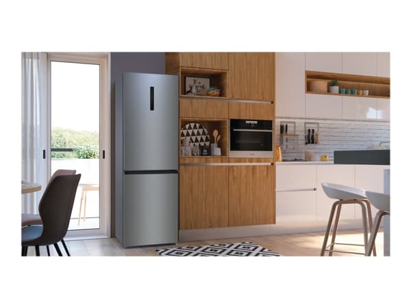 Gorenje NRK6202AXL4, 331 L, No Frost (jääkaappi), SN-T, 12 kg/24h, E, Harmaa, Metallinen, Valkoinen