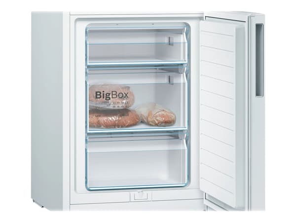 Bosch Serie | 4 KGV39VWEA - Kylskåp/frys - bottenfrysskåp - bredd: 60 cm - djup: 65 cm - höjd: 201 cm - 343 liter - Klass E - vit