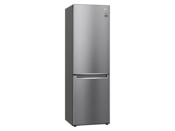 LG GBB61PZJMN - Kjøleskap/fryser - bunnfryser - bredde: 59.5 cm - dybde: 68.2 cm - høyde: 186 cm - 341 liter - Klasse E - skinnende stål