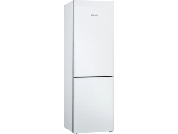 Bosch Serie | 4 KGV362WEAS - Kjøleskap/fryser - bunnfryser - bredde: 60 cm - dybde: 65 cm - høyde: 186 cm - 308 liter - Klasse E - hvit
