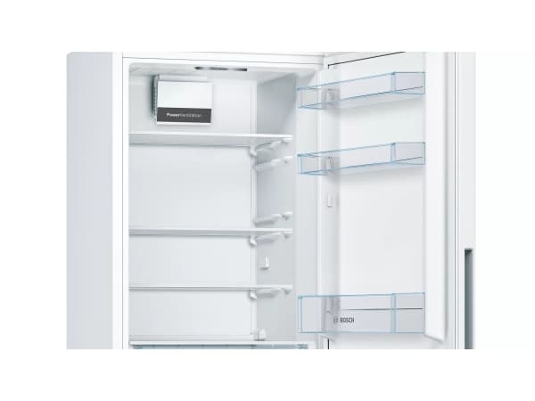 Bosch Serie | 4 KGV362WEAS - Kjøleskap/fryser - bunnfryser - bredde: 60 cm - dybde: 65 cm - høyde: 186 cm - 308 liter - Klasse E - hvit