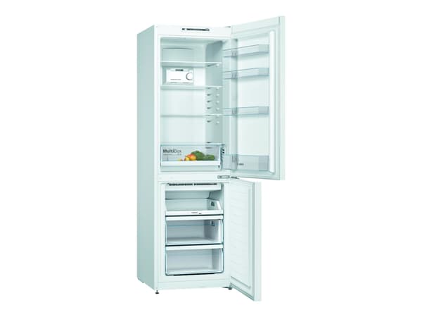 Bosch Serie | 2 KGN36NWEA - Kylskåp/frys - bottenfrysskåp - bredd: 60 cm - djup: 66 cm - höjd: 186 cm - 305 liter - Klass E - vit